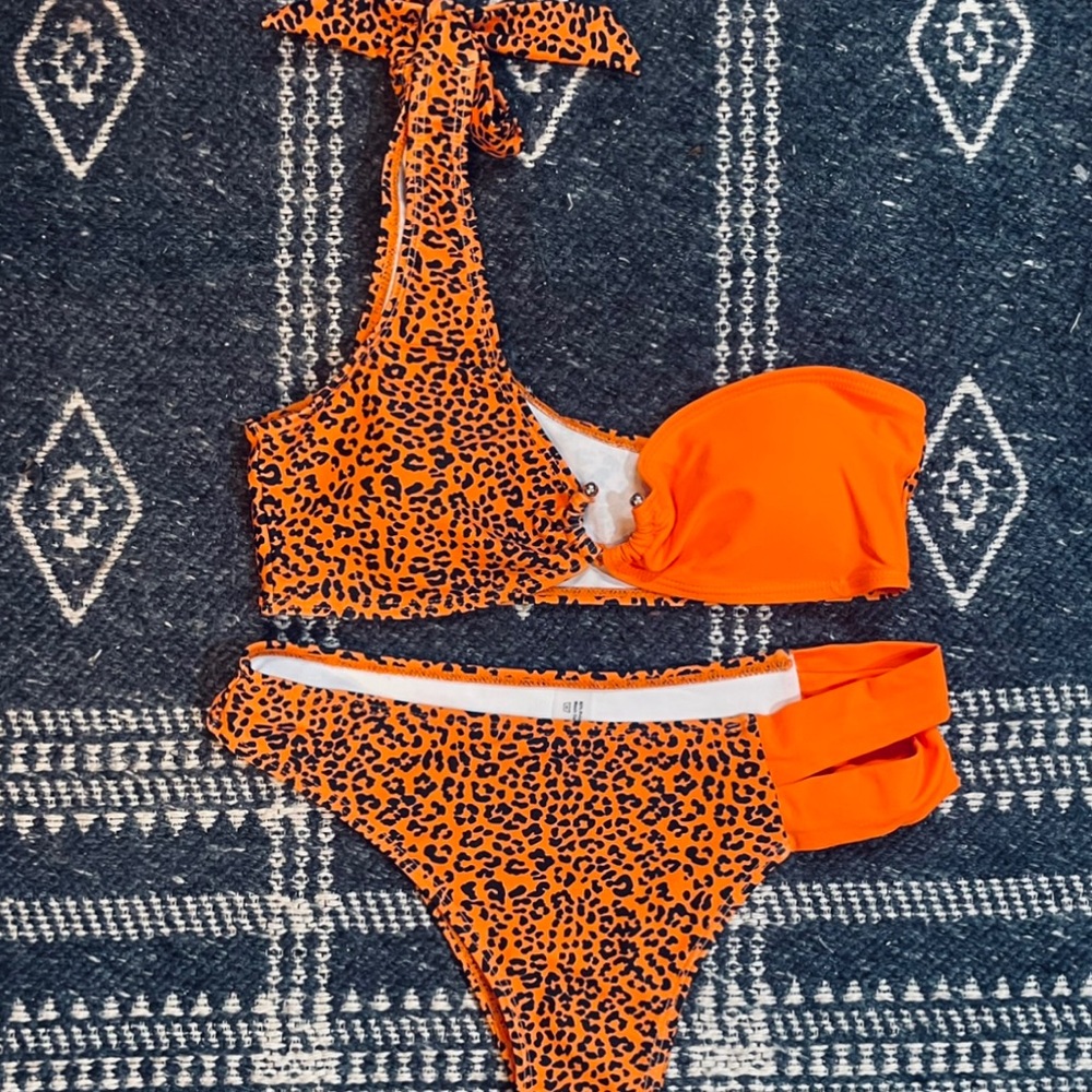 SHEIN Bikini | Size small | Orange & Black cheetah print